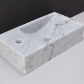 Forzalaqua Venetia Fontein 1 KRG L 40x22x10 cm Carrara Marmer Gepolijst