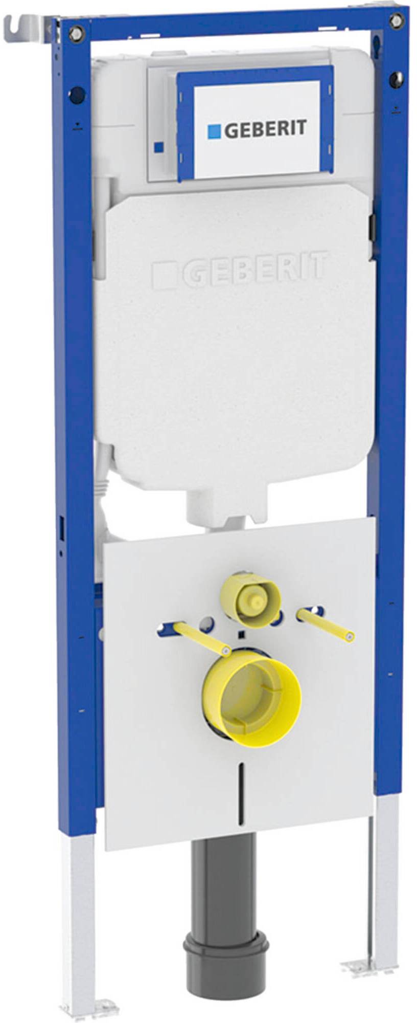 Geberit Duofix 3-in-1 set van wc-element (2025) met Sigma UP720 inbouwreservoir 8cm 6/3 liter spoeling incl. wandankers en geluidsisolatiemat