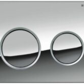 Geberit Omega 20 bedieningspaneel chroom/mat-chroom voor Geberit Omega inbouwreservoir 12cm