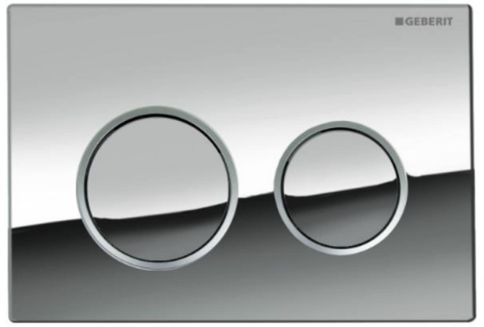 Geberit Omega 20 bedieningspaneel chroom/mat-chroom voor Geberit Omega inbouwreservoir 12cm