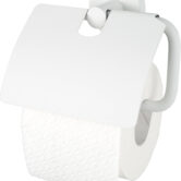 Haceka Kosmos toiletrolhouder met klep 14,3x5x12,9cm wit