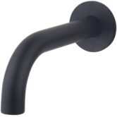 Saqu Universal uitloop inbouwkraan rond 20cm zwart
