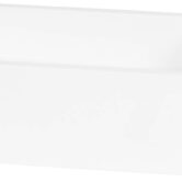 Saqu Vida solid surface fontein met kraangat rechts 40x22cm mat wit