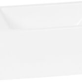 Saqu Trento fontein met kraangat links 30,5x18x11cm wit