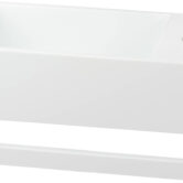 Saqu Tenno fontein rechts 35x20cm met handdoekhouder mat wit