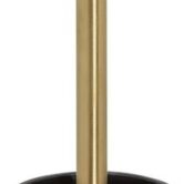 Tiger Tune toiletborstel met houder vrijstaand 9,1x9,1x37,9cm geborsteld messing/zwart