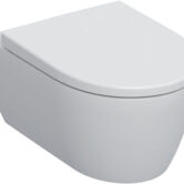 Geberit iCon hangtoilet randloos incl. softclose toiletbril met quickrelease mat wit