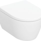 Geberit iCon compact hangtoilet randloos incl. softclose toiletbril met quickrelease mat wit