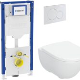 Geberit Nexus complete toiletset wit met Geberit UP320 reservoir en Sigma 01 bediningspaneel glans wit