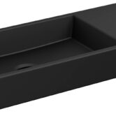 Clou Mini Wash Me Fontein Zonder Kraangat 45x19x7 cm Mat Zwart