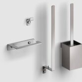 Clou Fold toilet accessoires 4-delig geborsteld rvs