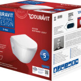 Duravit D-Neo compact hangtoilet randloos met toiletbril wit