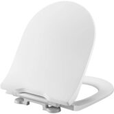 Pressalit Projecta D Solid Pro polygiene closetzitting met deksel softclose 36,6x45,5 cm Wit