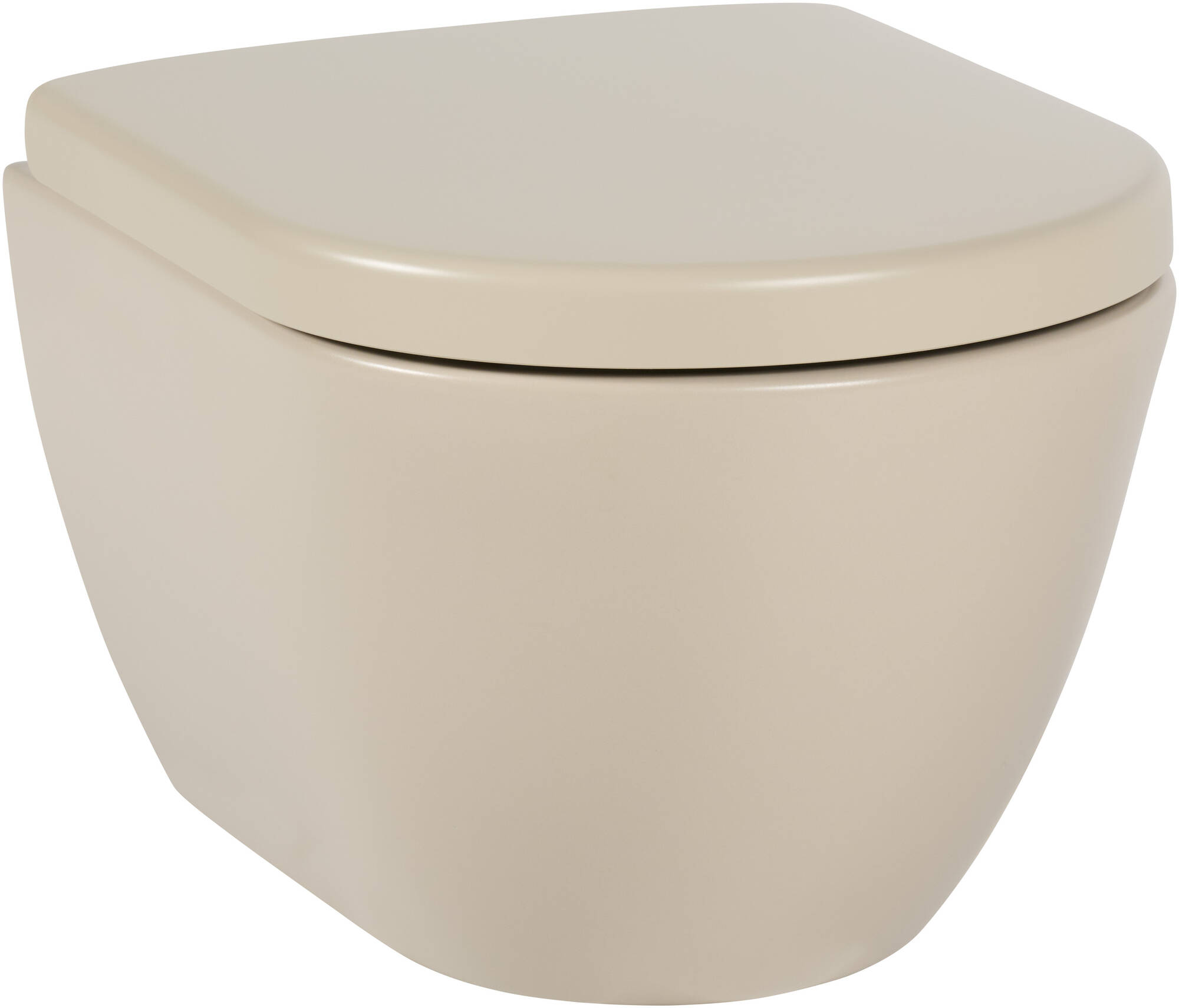 Saqu Poma compact hangtoilet Swirlflush mat beige