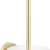Saqu Eurotrend toiletborstel met wandhouder geborsteld messing