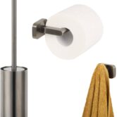 Ben Mykanto toilet accessoires 3-delig geborsteld zwart