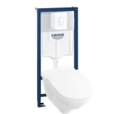 Villeroy & Boch O.Novo toilet wit met Grohe Rapid SL reservoir en Skate Air bedieningspaneel wit