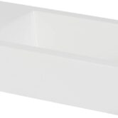 Saqu Square fontein 40,5x22x9cm 1 kraangat links Wit