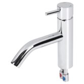 Differnz Differnz koud/warmwater kraan gebogen - chroom