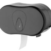 PlastiQline PlastiQline 2-rols toiletrolhouder (standaard) PQBTMDuo - zwart