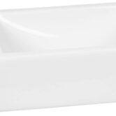 Saqu Rise fontein met kraangat links 40x23x10cm glans wit